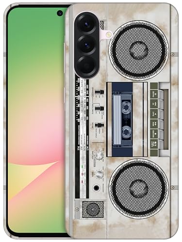 GlamCase Schutzhülle für Samsung Galaxy A56 5G, Galaxy A56 – Vintage-Radio-Kassettenrekorder-Design, bedruckt, schlank und elegant, niedlich, Kunststoff, Hartschale, Designer-Schutzhülle für Samsung GlamCase Schutzhülle für Samsung Galaxy A56 5G, Galaxy A56 – Vintage-Radio-Kassettenrekorder-Design, bedruckt, schlank und elegant, niedlich, Kunststoff, Hartschale, Designer-Schutzhülle für Samsung von GlamCase