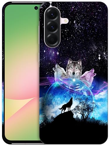 GlamCase Schutzhülle für Samsung Galaxy A56 5G, Galaxy A56 – Weltraum-Galaxie-Wolfsgesicht, bedruckt, schlank und elegant, niedlich, Kunststoff, Hartschale, zum Aufstecken, Designer-Schutzhülle für GlamCase Schutzhülle für Samsung Galaxy A56 5G, Galaxy A56 – Weltraum-Galaxie-Wolfsgesicht, bedruckt, schlank und elegant, niedlich, Kunststoff, Hartschale, zum Aufstecken, Designer-Schutzhülle für von GlamCase