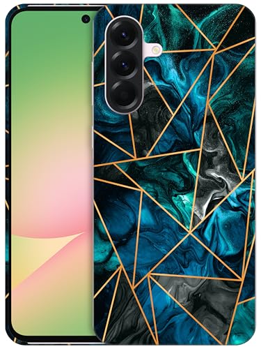 GlamCase Schutzhülle für Samsung Galaxy A56 5G, Galaxy A56 – blauer Marmor, geometrisches Muster, bedruckt, schlank und elegant, niedlich, Kunststoff, Hartschale, Designer-Schutzhülle für Samsung A56 GlamCase Schutzhülle für Samsung Galaxy A56 5G, Galaxy A56 – blauer Marmor, geometrisches Muster, bedruckt, schlank und elegant, niedlich, Kunststoff, Hartschale, Designer-Schutzhülle für Samsung A56 von GlamCase
