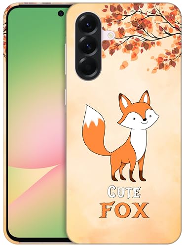 GlamCase Schutzhülle für Samsung Galaxy A56 5G, Galaxy A56 – süßes Fuchs-Design, bedruckt, schlank und elegant, niedlich, Kunststoff, Hartschale, zum Aufstecken, Designer-Schutzhülle für Samsung A56 GlamCase Schutzhülle für Samsung Galaxy A56 5G, Galaxy A56 – süßes Fuchs-Design, bedruckt, schlank und elegant, niedlich, Kunststoff, Hartschale, zum Aufstecken, Designer-Schutzhülle für Samsung A56 von GlamCase