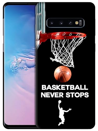 GlamCase Schutzhülle für Samsung Galaxy S10, Galaxy S10 – Basketball Never Stops Design, bedruckt, schlank und elegant, niedlich, Kunststoff, Hartschale, zum Aufstecken, Designer-Schutzhülle für GlamCase Schutzhülle für Samsung Galaxy S10, Galaxy S10 – Basketball Never Stops Design, bedruckt, schlank und elegant, niedlich, Kunststoff, Hartschale, zum Aufstecken, Designer-Schutzhülle für von GlamCase