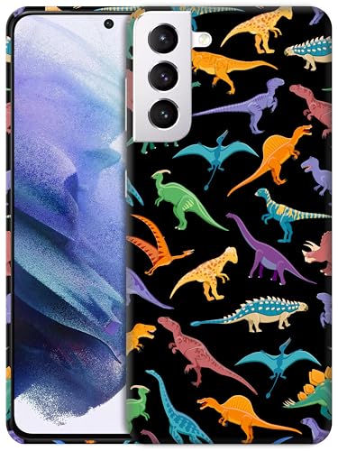 GlamCase Schutzhülle für Samsung Galaxy S21, Samsung Galaxy S21 Handyhülle – Dinosaurier-Design, bedruckt, schmale Passform, niedlich, Kunststoff, Hartschale, Designer-Schutzhülle GlamCase Schutzhülle für Samsung Galaxy S21, Samsung Galaxy S21 Handyhülle – Dinosaurier-Design, bedruckt, schmale Passform, niedlich, Kunststoff, Hartschale, Designer-Schutzhülle von GlamCase