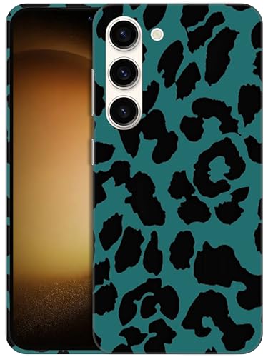 GlamCase Schutzhülle für Samsung Galaxy S23 Plus, Samsung Galaxy S23 Plus, Leopardenmuster, schlank, schlank, niedlich, Kunststoff, Hartschale, Designer-Schutzhülle für Samsung S23+, Blaugrün GlamCase Schutzhülle für Samsung Galaxy S23 Plus, Samsung Galaxy S23 Plus, Leopardenmuster, schlank, schlank, niedlich, Kunststoff, Hartschale, Designer-Schutzhülle für Samsung S23+, Blaugrün von GlamCase