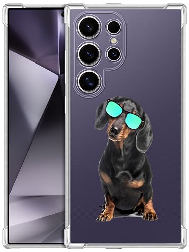 GlamCase Schutzhülle für Samsung Galaxy S24 Ultra 5G, Galaxy S24, ultraklar, Motiv: Dackel im Eyestyle-Design, bedruckt, schmal, stoßfest, transparent, nur für Samsung S24 Ultra 5G GlamCase Schutzhülle für Samsung Galaxy S24 Ultra 5G, Galaxy S24, ultraklar, Motiv: Dackel im Eyestyle-Design, bedruckt, schmal, stoßfest, transparent, nur für Samsung S24 Ultra 5G von GlamCase