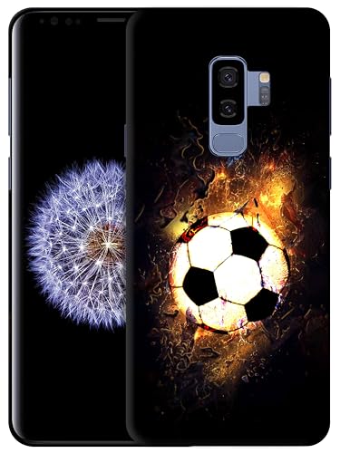GlamCase Schutzhülle für Samsung Galaxy S9 Plus, Galaxy S9 Plus, Motiv: Fußball auf Feuer, schlankes und schlankes Design, Kunststoff, Hartschale, zum Aufstecken, Weiß GlamCase Schutzhülle für Samsung Galaxy S9 Plus, Galaxy S9 Plus, Motiv: Fußball auf Feuer, schlankes und schlankes Design, Kunststoff, Hartschale, zum Aufstecken, Weiß von GlamCase