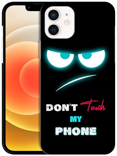 GlamCase Schutzhülle für iPhone 12/12 Pro, iPhone 12/12 Pro – Don'T Touch My With Teal Eyes Design, bedruckt, schlanke Passform, niedlich, Kunststoff, Hartschale, Designer-Schutzhülle für iPhone 12/12 GlamCase Schutzhülle für iPhone 12/12 Pro, iPhone 12/12 Pro – Don'T Touch My With Teal Eyes Design, bedruckt, schlanke Passform, niedlich, Kunststoff, Hartschale, Designer-Schutzhülle für iPhone 12/12 von GlamCase
