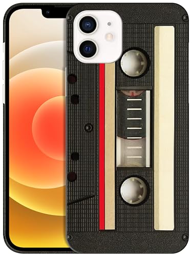 GlamCase Schutzhülle für iPhone 12 Mini, iPhone 12 Mini – Vintage-Kassetten-Design, bedruckt, schmale Passform, niedliches Kunststoff, Hartschale, zum Aufstecken, Designer-Schutzhülle für iPhone 12 GlamCase Schutzhülle für iPhone 12 Mini, iPhone 12 Mini – Vintage-Kassetten-Design, bedruckt, schmale Passform, niedliches Kunststoff, Hartschale, zum Aufstecken, Designer-Schutzhülle für iPhone 12 von GlamCase