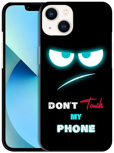 GlamCase Schutzhülle für iPhone 13, iPhone 13 – Don'T Touch My Phone mit blaugrünen Augen, bedruckt, schmale Passform, niedlich, Kunststoff, Hartschale, Designer-Schutzhülle für iPhone 13 GlamCase Schutzhülle für iPhone 13, iPhone 13 – Don'T Touch My Phone mit blaugrünen Augen, bedruckt, schmale Passform, niedlich, Kunststoff, Hartschale, Designer-Schutzhülle für iPhone 13 von GlamCase