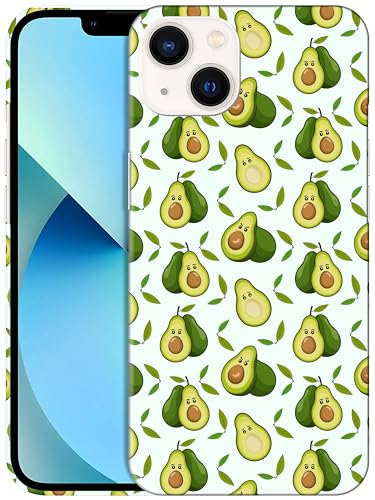 GlamCase Schutzhülle für iPhone 13 Mini, iPhone 13 Mini, Avocado-Design, bedruckt, schmale Passform, niedliches Kunststoff, Hartschale, zum Aufstecken, Designer-Schutzhülle für iPhone 13 Mini, GlamCase Schutzhülle für iPhone 13 Mini, iPhone 13 Mini, Avocado-Design, bedruckt, schmale Passform, niedliches Kunststoff, Hartschale, zum Aufstecken, Designer-Schutzhülle für iPhone 13 Mini, von GlamCase