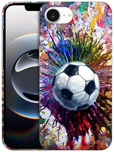 GlamCase Schutzhülle für iPhone 16e, iPhone 16e, Vintage-Fußball-Design, bedruckt, schlank und elegant, niedlich, Kunststoff, Hartschale, zum Aufstecken, Designer-Schutzhülle für iPhone 16e, Weiß GlamCase Schutzhülle für iPhone 16e, iPhone 16e, Vintage-Fußball-Design, bedruckt, schlank und elegant, niedlich, Kunststoff, Hartschale, zum Aufstecken, Designer-Schutzhülle für iPhone 16e, Weiß von GlamCase