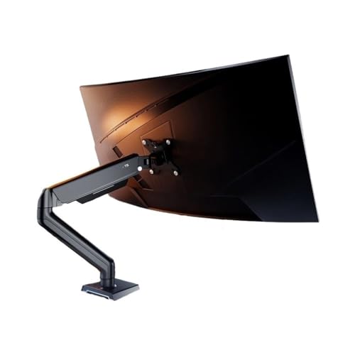 Monitorhalterung Schreibtisch, 17-32-Zoll-Einzelmonitorarmhalterung, Monitor-Tischständer aus Aluminium, beweglicher mechanischer Federarm for bis zu 19,8 Pfund, C-Klemme und Tüllensockel, Stabil und Monitorhalterung Schreibtisch, 17-32-Zoll-Einzelmonitorarmhalterung, Monitor-Tischständer aus Aluminium, beweglicher mechanischer Federarm for bis zu 19,8 Pfund, C-Klemme und Tüllensockel, Stabil und von Glamour Haven