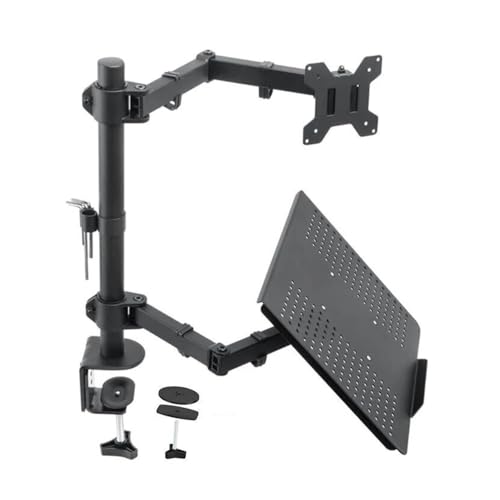 Monitorhalterung Schreibtisch, Dual-Monitor-Ständer for Laptop, Doppel-Bildschirm-Display-Tischhalterung for zwei Monitore, verstellbarer mechanischer Arm for Notebook, heb- und schwebende Bildschirmh Monitorhalterung Schreibtisch, Dual-Monitor-Ständer for Laptop, Doppel-Bildschirm-Display-Tischhalterung for zwei Monitore, verstellbarer mechanischer Arm for Notebook, heb- und schwebende Bildschirmh von Glamour Haven