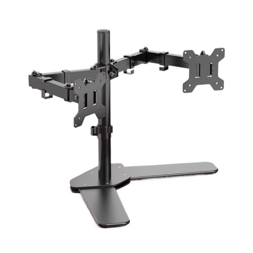Monitorhalterung Schreibtisch, Dual-Monitor-Tischständer, freistehender Dual-Monitorständer, passend for 2 Bildschirme bis zu 30 Zoll, 26,4 lbs, VESA-Stahlhalterung, voll verstellbare Schreibtischhalt Monitorhalterung Schreibtisch, Dual-Monitor-Tischständer, freistehender Dual-Monitorständer, passend for 2 Bildschirme bis zu 30 Zoll, 26,4 lbs, VESA-Stahlhalterung, voll verstellbare Schreibtischhalt von Glamour Haven