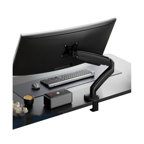 Monitorhalterung Schreibtisch, Einzelmonitor-Tischhalterung, Verstellbarer Monitorarm mit mechanischer Feder, passend for Bildschirme mit maximal 32 Zoll und einem Gewicht von 4,4 bis 19,8 Pfund, mit Monitorhalterung Schreibtisch, Einzelmonitor-Tischhalterung, Verstellbarer Monitorarm mit mechanischer Feder, passend for Bildschirme mit maximal 32 Zoll und einem Gewicht von 4,4 bis 19,8 Pfund, mit von Glamour Haven