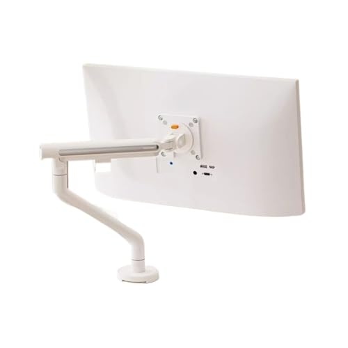 Monitorhalterung Schreibtisch, Einzelmonitorhalterung, vollständig Verstellbarer mechanischer Feder-Monitor-Tischhalterungsarm mit Klemm-/Tüllenbasis, hält bis zu 32 Zoll, 19,8 lbs, Weiß, Stabil und Monitorhalterung Schreibtisch, Einzelmonitorhalterung, vollständig Verstellbarer mechanischer Feder-Monitor-Tischhalterungsarm mit Klemm-/Tüllenbasis, hält bis zu 32 Zoll, 19,8 lbs, Weiß, Stabil und von Glamour Haven