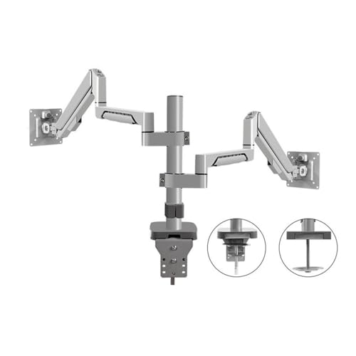 Monitorhalterung Schreibtisch, Halterung for zwei Monitore, passend for Bildschirme mit maximal 32 Zoll und einem Gewicht von 4,4 bis 19,8 Pfund, voll verstellbare Schreibtischhalterung mit zwei Monit Monitorhalterung Schreibtisch, Halterung for zwei Monitore, passend for Bildschirme mit maximal 32 Zoll und einem Gewicht von 4,4 bis 19,8 Pfund, voll verstellbare Schreibtischhalterung mit zwei Monit von Glamour Haven