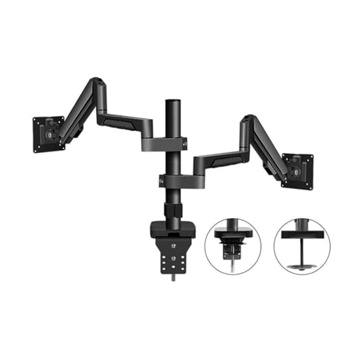 Monitorhalterung Schreibtisch, Halterung for zwei Monitore, passend for Bildschirme mit maximal 32 Zoll und einem Gewicht von 4,4 bis 19,8 Pfund, voll verstellbare Schreibtischhalterung mit zwei Monit Monitorhalterung Schreibtisch, Halterung for zwei Monitore, passend for Bildschirme mit maximal 32 Zoll und einem Gewicht von 4,4 bis 19,8 Pfund, voll verstellbare Schreibtischhalterung mit zwei Monit von Glamour Haven