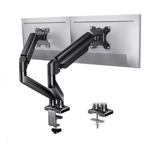 Monitorhalterung Schreibtisch, Verstellbarer Dual-Monitorständer for 32-Zoll-Bildschirme, 360° drehbar, ideal for den Einsatz im Homeoffice – Monitorarmständer, Stabil und verstellbar Monitorhalterung Schreibtisch, Verstellbarer Dual-Monitorständer for 32-Zoll-Bildschirme, 360° drehbar, ideal for den Einsatz im Homeoffice – Monitorarmständer, Stabil und verstellbar von Glamour Haven