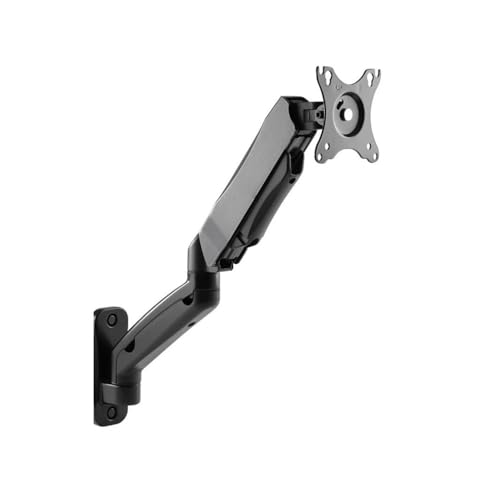 Monitorhalterung Schreibtisch, Wandmontierter einzelner Monitorarm for maximal 32-Zoll-Bildschirme, voll verstellbare Gasfeder-Monitorhalterung for 2,2–19,8 lbs, VESA 75 x 75 mm/100 x 100 mm, Schwarz Monitorhalterung Schreibtisch, Wandmontierter einzelner Monitorarm for maximal 32-Zoll-Bildschirme, voll verstellbare Gasfeder-Monitorhalterung for 2,2–19,8 lbs, VESA 75 x 75 mm/100 x 100 mm, Schwarz von Glamour Haven