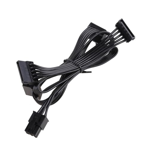 Für G1G2G3 Power Modul Kabel 6pin Zu SATAx4 Ellenbogen Schwarz Flach Kabel Modul Kabel 85cm/33 5 In Computer Und Büro Zubehör Für G1G2G3 Power Modul Kabel 6pin Zu SATAx4 Ellenbogen Schwarz Flach Kabel Modul Kabel 85cm/33 5 In Computer Und Büro Zubehör von Glanhbnol