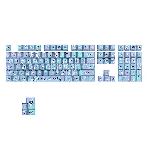 Glanhbnol 112 Stück Tastenkappen 5-seitige Thermisch Subbedierte Tastenkappe ANSI Layout Für 61/87/104/108 Mechanische Tastatur Tastenkappen Persönlichkeit von Glanhbnol