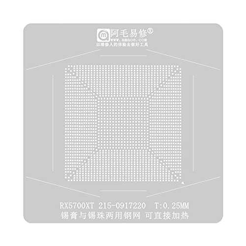 Glanhbnol Für RX5700XT 215-0917220 215-0917210 BGA Reall Schablone Kit Direkte Wärme Zinn Pflanzung Tisch Plattform Grafik Chip Bga Reballing Schablone Glanhbnol Für RX5700XT 215-0917220 215-0917210 BGA Reall Schablone Kit Direkte Wärme Zinn Pflanzung Tisch Plattform Grafik Chip Bga Reballing Schablone von Glanhbnol