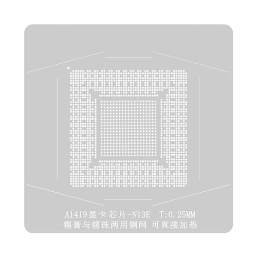 Glanhbnol GPU A1419 Reballing Set GPU IC Chip Lötplatte Position Plattform Magnet Basis BGA Schablone Schweißen Löten Zinn Anlage Stahl Mesh Glanhbnol GPU A1419 Reballing Set GPU IC Chip Lötplatte Position Plattform Magnet Basis BGA Schablone Schweißen Löten Zinn Anlage Stahl Mesh von Glanhbnol