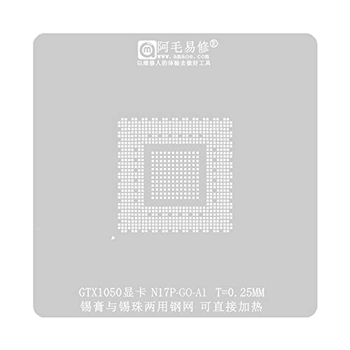 Glanhbnol GTX1050 BGA Reballing Schablonen Kit N17P G0-A1 N17P G1-A1 N17P Q1-A2 Grafikchip GPU Lotpflanzstation GTX1050 Glanhbnol GTX1050 BGA Reballing Schablonen Kit N17P G0-A1 N17P G1-A1 N17P Q1-A2 Grafikchip GPU Lotpflanzstation GTX1050 von Glanhbnol