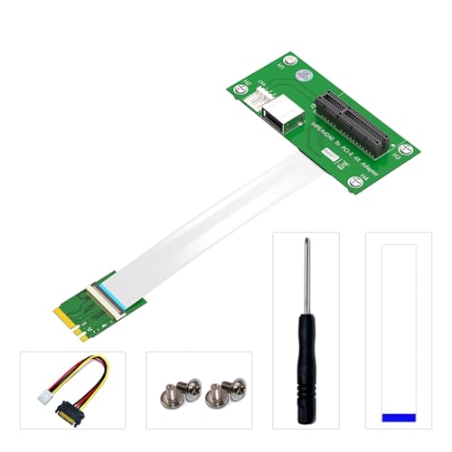 Glanhbnol Horizontale Installation NGFF(M.2) Zu PCI E 1X 4X 8X 16X Adapterkabel Konverter Erweitern Sie Ihre PC Funktionen NGFF(M.2) Key A/E Zu PCIExpress Risern von Glanhbnol