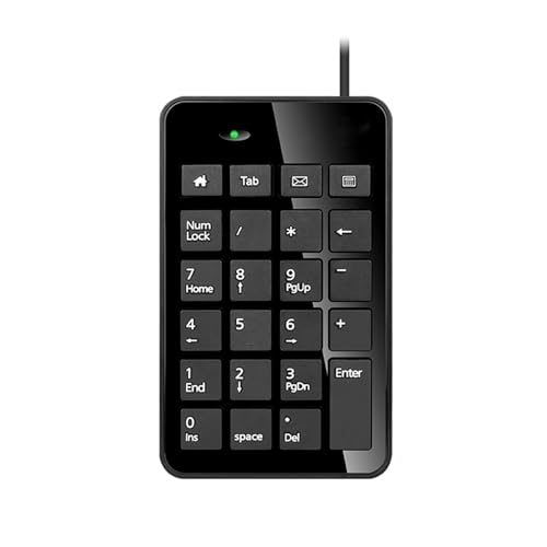Glanhbnol USB Numpad Zahlentastatur Für Notebook Buchhaltung Finanzen 23-Tasten Numpad Digitale Tastatur Tastaturen Zahlentastatur Für Laptop USB von Glanhbnol
