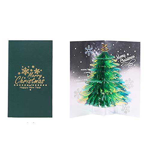 Paper Tree Merry Christmas For Card Handmade 3D Greeting Cards For Christmas Holiday New Year Thanksgiving D Greeting Card With Envelopes von Glanhbnol