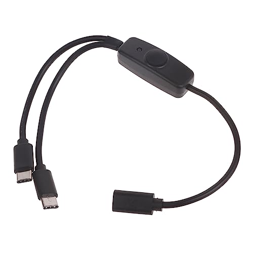 Typ C Buchse Auf USB C Stecker Ladekabel Mit An/Aus LED 2 Geräte Gleichzeitig Typ C Ladekabel von Glanhbnol