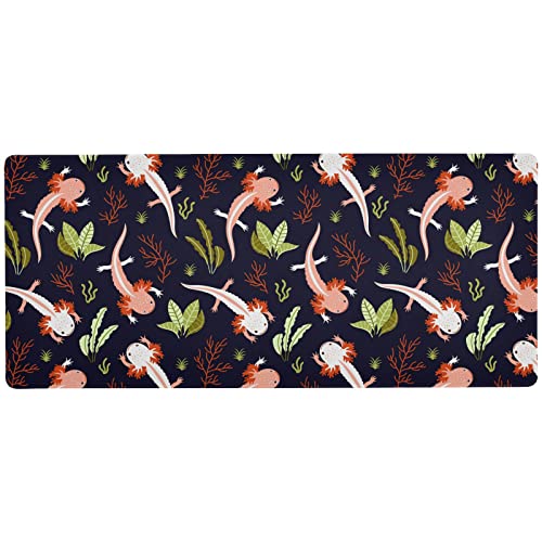 Glaphy Axolotl Fisch-Mauspad, Gaming-Mauspad, erweiterte Computertastatur, Mauspads, rutschfeste Schreibtischunterlage für Büro, Zuhause, Gamer, 80 x 30 cm Glaphy Axolotl Fisch-Mauspad, Gaming-Mauspad, erweiterte Computertastatur, Mauspads, rutschfeste Schreibtischunterlage für Büro, Zuhause, Gamer, 80 x 30 cm von Glaphy
