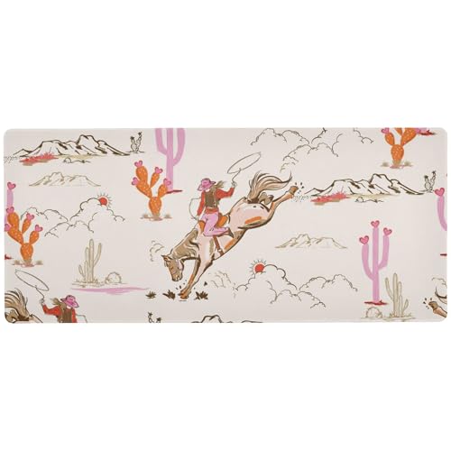 Glaphy Niedliches Cowgirl-Cowboystiefel-Gaming-Mauspad, großes Mauspad, erweiterte Computer-Tastatur, Schreibtischunterlage, rutschfeste Schreibtischunterlage für Arbeit, Spiel, Büro, 80 x 40 cm Glaphy Niedliches Cowgirl-Cowboystiefel-Gaming-Mauspad, großes Mauspad, erweiterte Computer-Tastatur, Schreibtischunterlage, rutschfeste Schreibtischunterlage für Arbeit, Spiel, Büro, 80 x 40 cm von Glaphy