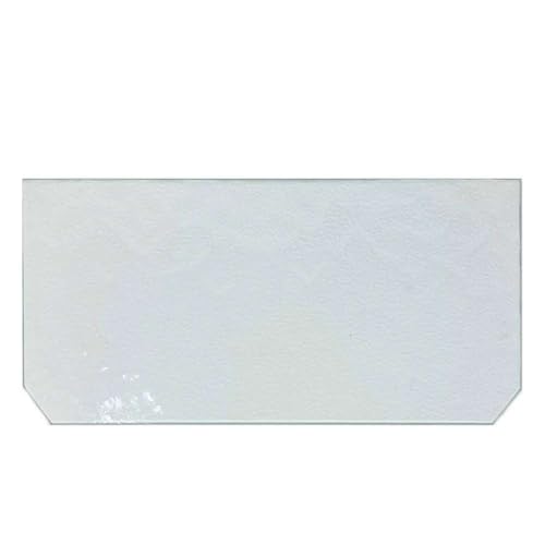 Kühlschrank Einlegeboden | Glasplatte | ALLE MAßE LIEFERBAR - Strukturglas 4 mm - 2 schräge Ecken - 435 mm x 240 mm - 89,96 EUR/qm von Glas Revolution