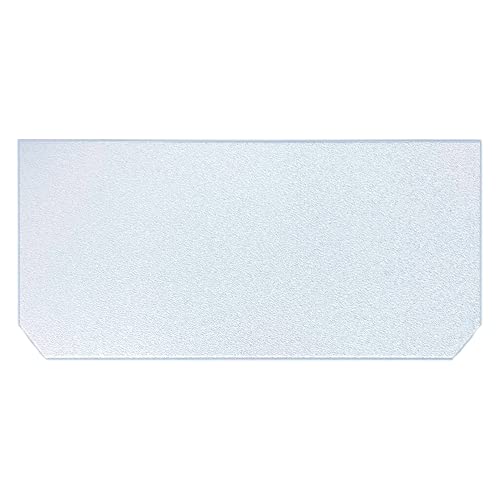 Kühlschrank Einlegeboden | Glasplatte | ALLE MAßE LIEFERBAR - Ornamentglas 504 - (116,62 EUR/qm) 2 schräge Ecken - 465 mm x 265 mm von Glas Revolution