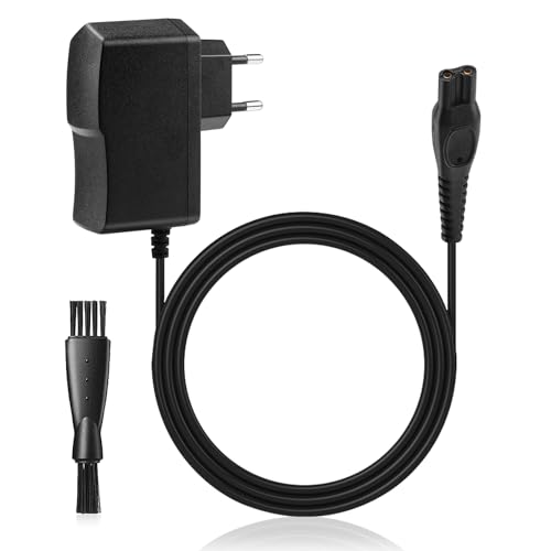GlasFlength Ladegerät für Philips Rasierer, LadeKabel 15 V Ersetzt HQ8505 für RQ1050 QG3200 QG3300 Series QT4050 Shaver Charger Kabel CRP136 für Philips PT720 HQ7120 HQ8830 HQ7740 RQ1250 (Schwarz) von GlasFlength