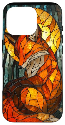 Buntglas Fuchs Wildlife Tierkunst Hülle für iPhone 16 Pro Buntglas Fuchs Wildlife Tierkunst Hülle für iPhone 16 Pro von Glass Animal Art.