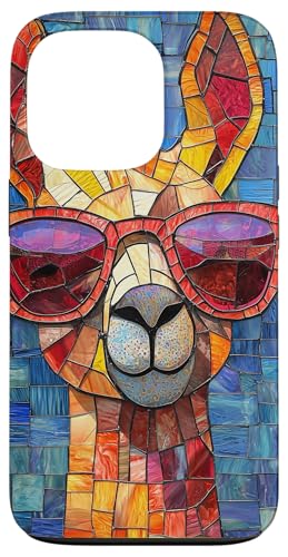 Buntglas Giraffe Tierkunst Hülle für iPhone 13 Pro von Glass Animal Art.