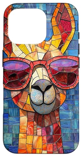 Buntglas Giraffe Tierkunst Hülle für iPhone 16 Pro Buntglas Giraffe Tierkunst Hülle für iPhone 16 Pro von Glass Animal Art.