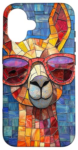 Buntglas Giraffe Tierkunst Hülle für iPhone 16 Buntglas Giraffe Tierkunst Hülle für iPhone 16 von Glass Animal Art.