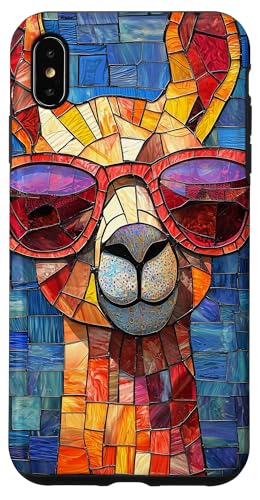Buntglas Giraffe Tierkunst Hülle für iPhone XS Max von Glass Animal Art.