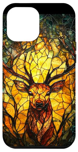 Buntglas Hirsch Tierkunst Hülle für iPhone 12 Pro Max Buntglas Hirsch Tierkunst Hülle für iPhone 12 Pro Max von Glass Animal Art.