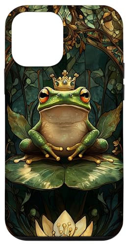 Buntglas König Frosch Lilly Pad Wildlife Tier Kunst Hülle für iPhone 12 mini von Glass Animal Art.