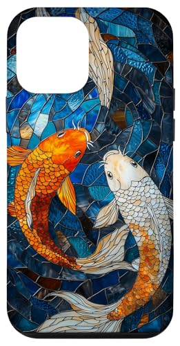 Buntglas Koi Fisch Wildtiere Tierkunst Hülle für iPhone 12 mini von Glass Animal Art.