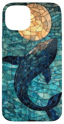 Buntglas-Wal Tierkunst Hülle für iPhone 15 Plus Buntglas-Wal Tierkunst Hülle für iPhone 15 Plus von Glass Animal Art.