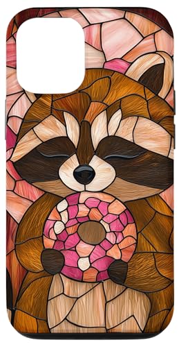 Buntglas Waschbär Tierkunst Hülle für iPhone 12/12 Pro Buntglas Waschbär Tierkunst Hülle für iPhone 12/12 Pro von Glass Animal Art.