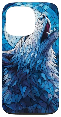 Buntglas Wolf Wildlife Tierkunst Hülle für iPhone 13 Pro von Glass Animal Art.