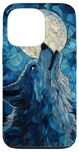 Buntglas Wolf Wildlife Tierkunst Hülle für iPhone 13 Pro von Glass Animal Art.