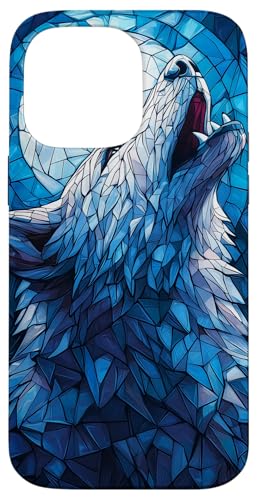 Buntglas Wolf Wildlife Tierkunst Hülle für iPhone 14 Pro Max von Glass Animal Art.